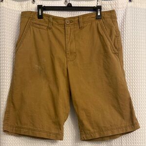 OP Tan Flat Front Shorts Versatile Summer Essential